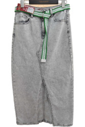 Юбки джинсовые женские ПОЛУБАТАЛ оптом 93826471 81987-106