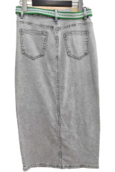 Юбки джинсовые женские ПОЛУБАТАЛ оптом 93826471 81987-106