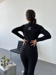 Комбинезоны женские (черный) оптом 76829031 821-1