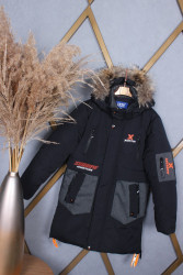 Куртки зимние юниор (черный) оптом Китай 27134905 791-3