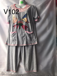 Ночные пижамы женские оптом 92306784 V102-19