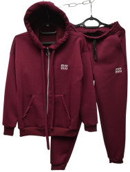 Спортивные костюмы женские на флисе БАТАЛ оптом 48965102 01-14