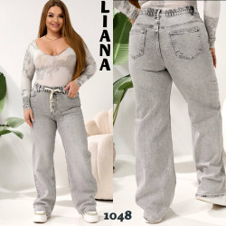 Джинсы ТРУБЫ СУПЕР БАТАЛ женские оптом 71593642 1048-26
