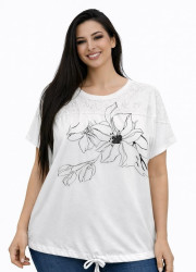 Футболки женские БАТАЛ оптом 45380917 26013-111