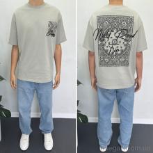 Футболка, I8denim оптом 90581 gri