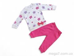 Пижама, Kids-modnik оптом 35651 рожевий реглан-штани