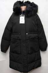 Куртки зимние женские YANUFEIZI (черный) оптом 75049382 223-23