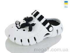 Кроксы, Progress оптом Progress  Гіпаніс Д012 біло-чорний