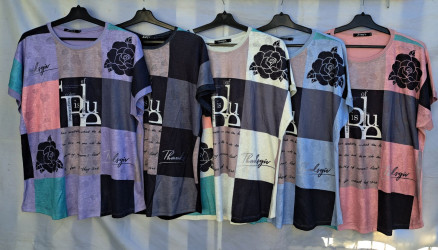 Футболки женские БАТАЛ оптом 83105267 012-37