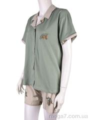 Пижама, Boni-Shop оптом 8498 green