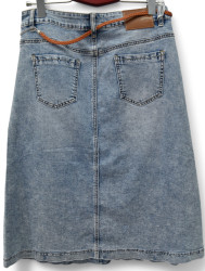 Юбки джинсові жіночі БАТАЛ оптом DRAGON