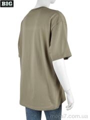 Футболка, BIG оптом --- 4071-W03-4 khaki