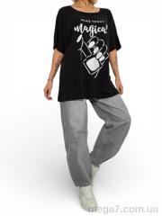 Футболка, Massmag оптом 6605 чорний