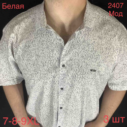 Рубашки мужские PAUL SEMIH БАТАЛ оптом 60437125 2407-153