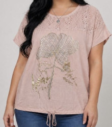 Футболки жіночі БАТАЛ оптом LEVISHA 