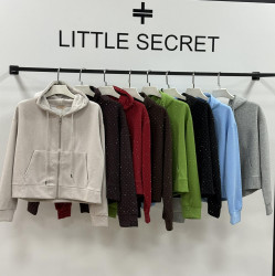 Спортивні кофти жіночі (чорний) оптом Little Secret