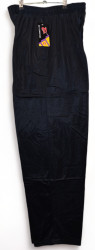Спортивные штаны мужские БАТАЛ (черный) оптом 95164078 02-14