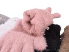 Перчатки, Королева оптом 5008 (норка) mix