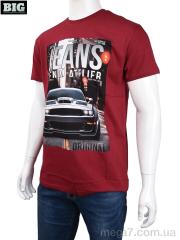 Футболка, BIG оптом 3707-107-2 bordo