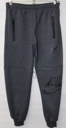 Спортивные штаны подростковые на флисе (gray) оптом 91563407 04-19