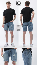 Шорти джинсові чоловічі I8DENIM оптом THREE BLACK 