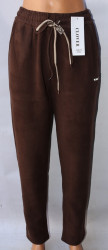 Спортивные штаны женские БАТАЛ на меху оптом 34061928 B672-66