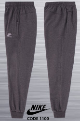 Спортивные штаны мужские на флисе (серый) оптом 10486395 1100-19