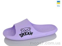 Шлепки, Inblue оптом DS70 бузковий