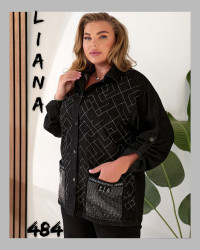 Сорочки жіночі джинсові БАТАЛ оптом Liana