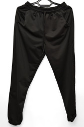 Спортивные штаны женские БАТАЛ (черный) оптом 16397548 03-50