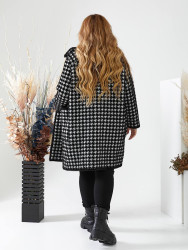 Пальто жіночі БАТАЛ (чорний) оптом