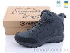 Ботинки, Restime оптом PMZ23606 grey