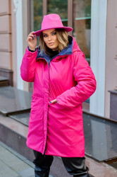 Куртки зимові жіночі БАТАЛ оптом Dembitska