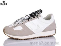 Кроссовки, Башили оптом Башили  H6521-112 beige-white