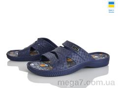 Шлепки, Rai shoes оптом E229 синій