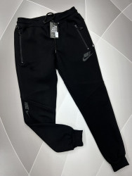Спортивные штаны мужские на флисе (черный) оптом Турция 06175429 03-19