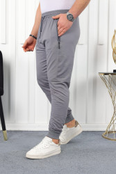 Спортивные штаны мужские (серый) оптом 41620857 01-61