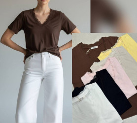 Футболки жіночі (рожевий) оптом 