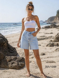 Шорты джинсовые женские WOMAN DENIM оптом 27148365 701-28