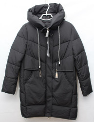 Куртки зимние женские VICTOLEAR ПОЛУБАТАЛ (black) оптом 70639842 3035-18