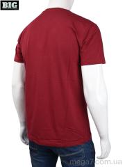 Футболка, BIG оптом 3707-0084 bordo