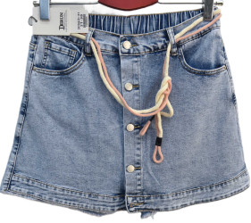 Шорты джинсовые женские DERUN БАТАЛ оптом 81275346 7068-66