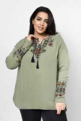 Джемперы вышитые женские СУПЕРБАТАЛ оптом 64195023 76-19