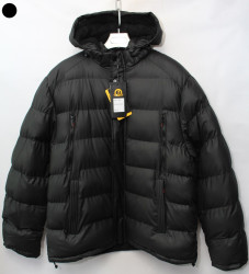 Куртки зимние мужские WOLFTRIBE БАТАЛ  на меху (black) оптом 82531946 B16-43