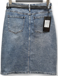 Спідниці джинсові жіночі ПОЛУБАТАЛ оптом Super jeans 