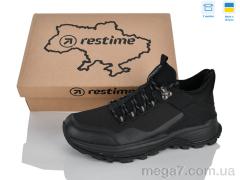 Кроссовки, Restime оптом KMZ26843 black