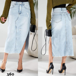 Юбки джинсовые женские оптом 65178942 360-166