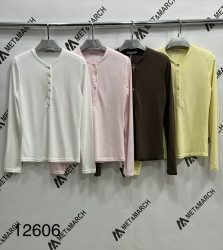 Лонгсливы женские (лимон) оптом 78140926 12606-47