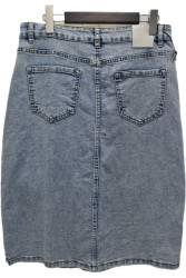 Юбки джинсовые женские БАТАЛ оптом 93702841 8117-142