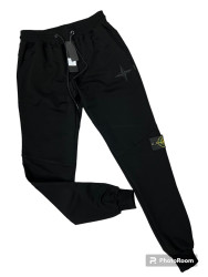 Спортивные штаны мужские на флисе (черный) оптом Турция 86403712 19-79